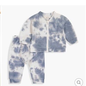 NWT MINICLASIX Jog Suit 2 piece Light Blue & White! Adorable! 6-9 months